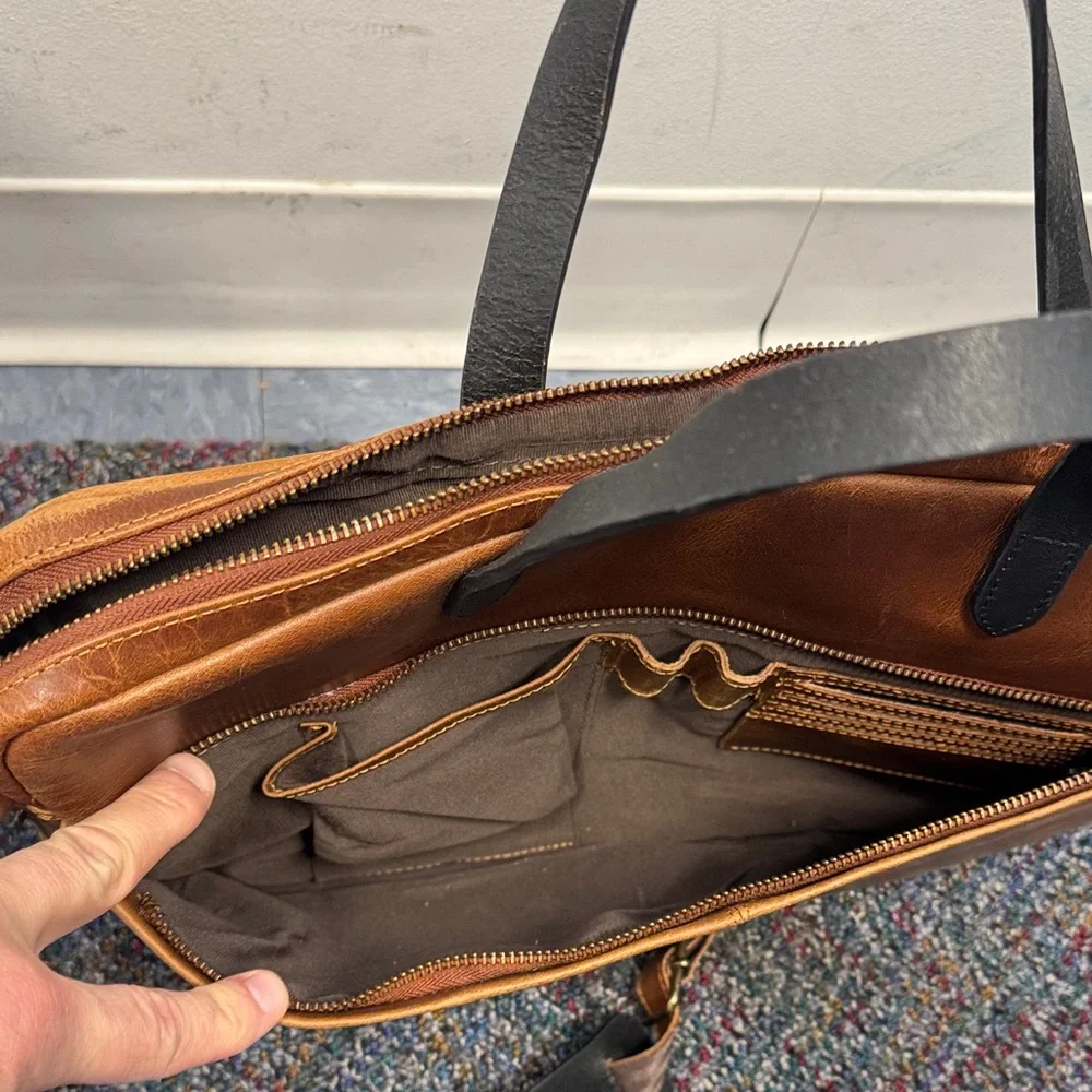 Brown Leather Men's Bag